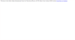 Desktop Screenshot of ejds.ictp.it
