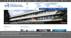 Desktop Screenshot of ictp.it