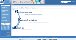 Desktop Screenshot of oea.ictp.it