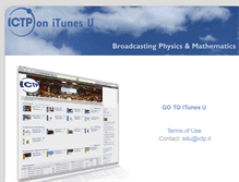 Tablet Screenshot of itunes.ictp.tv